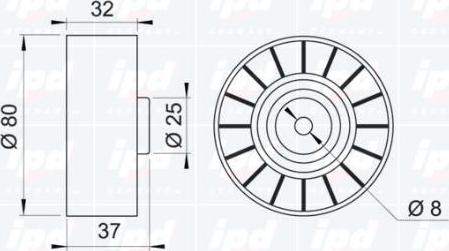 IPD 14-0679 - Паразитна / водеща ролка, пистов ремък vvparts.bg