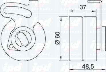 IPD 14-0379 - Обтяжна ролка, ангренаж vvparts.bg