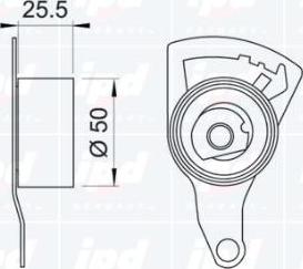 IPD 14-0799 - Обтяжна ролка, ангренаж vvparts.bg