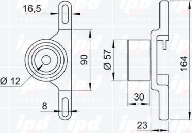 IPD 14-0784 - Обтяжна ролка, ангренаж vvparts.bg