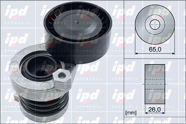 IPD 15-4095 - Ремъчен обтегач, пистов ремък vvparts.bg