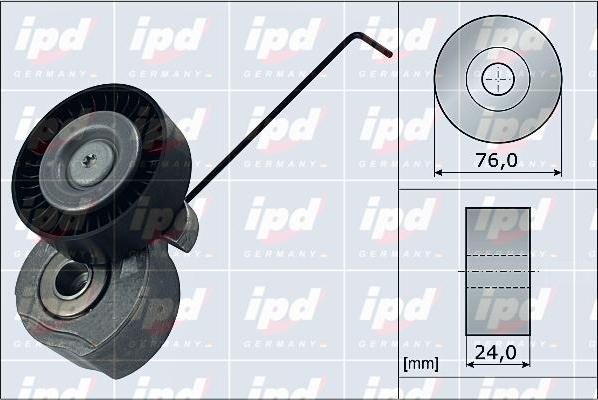 IPD 15-4065 - Ремъчен обтегач, пистов ремък vvparts.bg