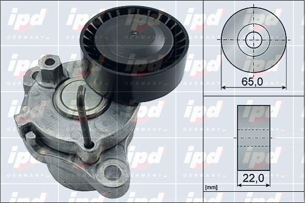 IPD 15-4142 - Ремъчен обтегач, пистов ремък vvparts.bg