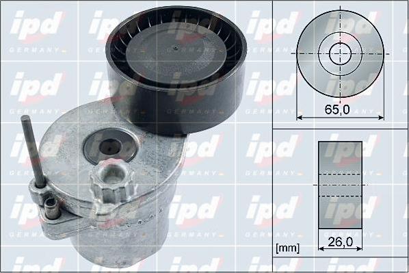 IPD 15-4153 - Ремъчен обтегач, пистов ремък vvparts.bg