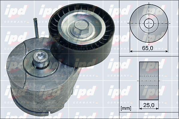 IPD 15-4119 - Ремъчен обтегач, пистов ремък vvparts.bg