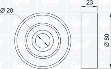 IPD 15-0937 - Паразитна / водеща ролка, пистов ремък vvparts.bg