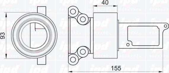 IPD 15-0975 - Паразитна / водеща ролка, зъбен ремък vvparts.bg