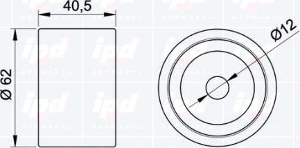 IPD 15-0976 - Паразитна / водеща ролка, зъбен ремък vvparts.bg