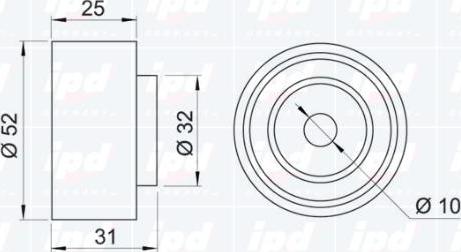 IPD 15-0551 - Паразитна / водеща ролка, зъбен ремък vvparts.bg