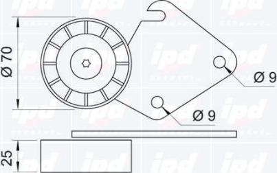 IPD 15-0368 - Паразитна / водеща ролка, пистов ремък vvparts.bg