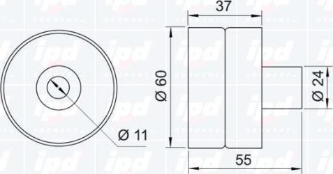 IPD 15-0378 - Паразитна / водеща ролка, зъбен ремък vvparts.bg