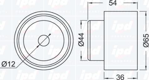 IPD 15-0248 - Паразитна / водеща ролка, зъбен ремък vvparts.bg