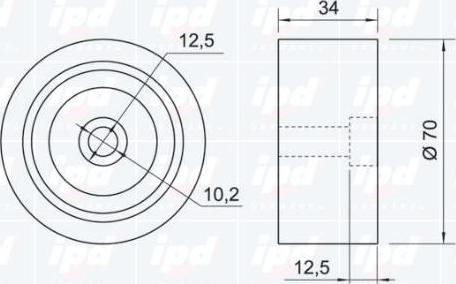 IPD 15-0226 - Паразитна / водеща ролка, зъбен ремък vvparts.bg