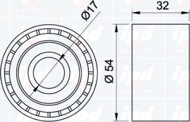 IPD 15-0274 - Паразитна / водеща ролка, зъбен ремък vvparts.bg