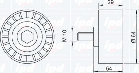 IPD 15-0271 - Паразитна / водеща ролка, зъбен ремък vvparts.bg