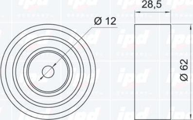 IPD 15-0760 - Паразитна / водеща ролка, зъбен ремък vvparts.bg