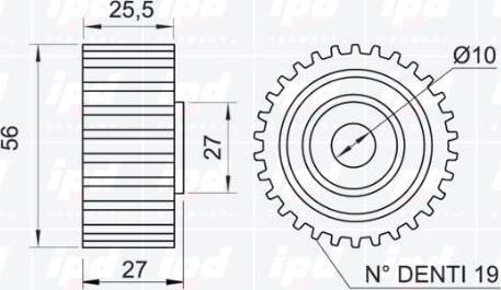 IPD 15-0786 - Паразитна / водеща ролка, зъбен ремък vvparts.bg