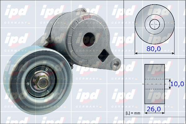 IPD 15-3991 - Ремъчен обтегач, пистов ремък vvparts.bg