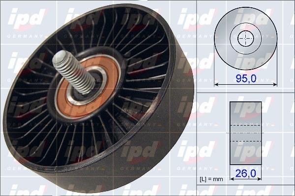 IPD 15-3993 - Паразитна / водеща ролка, пистов ремък vvparts.bg