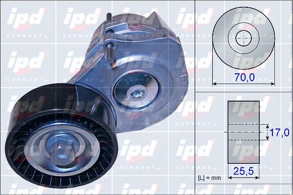 IPD 15-3958 - Ремъчен обтегач, пистов ремък vvparts.bg