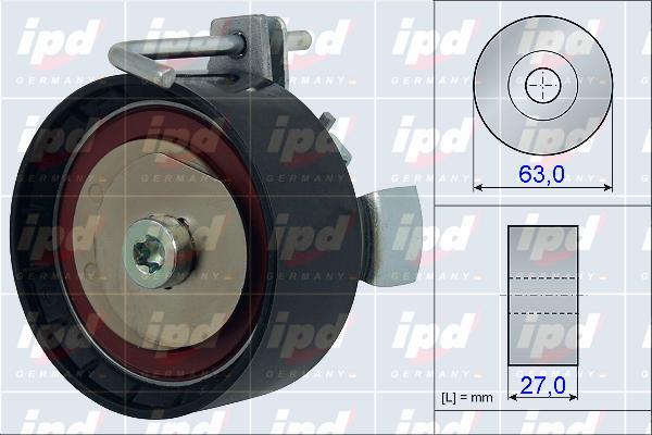 IPD 15-3902 - Обтяжна ролка, ангренаж vvparts.bg