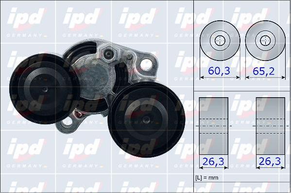 IPD 15-3915 - Ремъчен обтегач, пистов ремък vvparts.bg