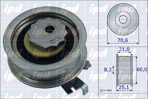 IPD 15-3917 - Обтяжна ролка, ангренаж vvparts.bg