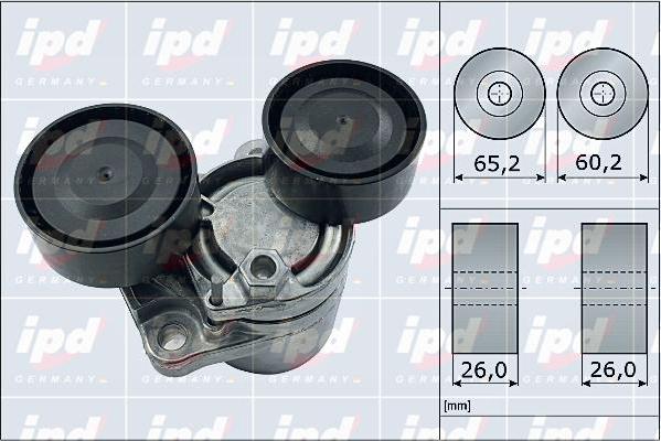 IPD 15-3981 - Ремъчен обтегач, пистов ремък vvparts.bg