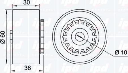 IPD 15-3460 - Паразитна / водеща ролка, пистов ремък vvparts.bg