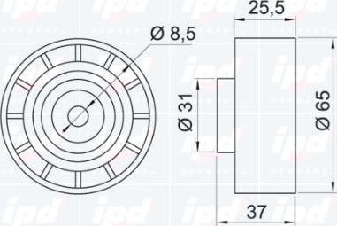 IPD 15-3088 - Паразитна / водеща ролка, пистов ремък vvparts.bg