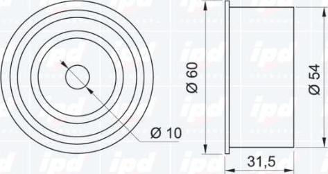 IPD 15-3151 - Паразитна / водеща ролка, зъбен ремък vvparts.bg