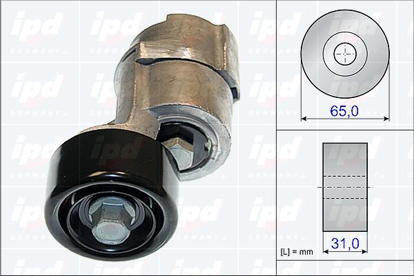 IPD 15-3838 - Ремъчен обтегач, пистов ремък vvparts.bg