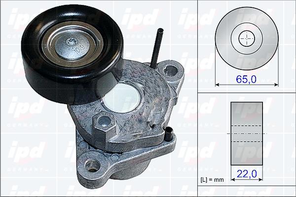 IPD 15-3837 - Ремъчен обтегач, пистов ремък vvparts.bg