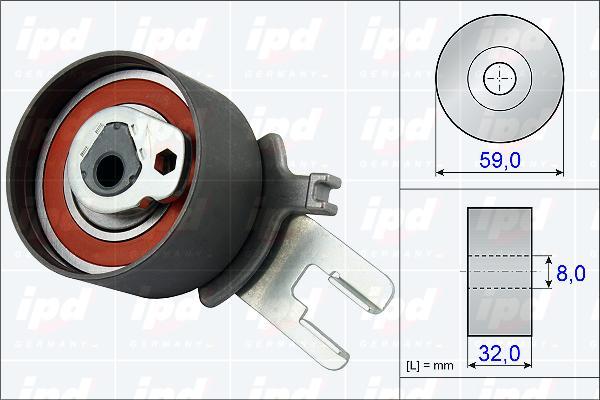 IPD 15-3820 - Обтяжна ролка, ангренаж vvparts.bg