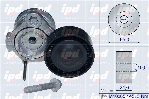 IPD 15-3877 - Ремъчен обтегач, пистов ремък vvparts.bg