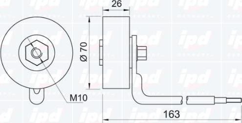 IPD 15-3235 - Паразитна / водеща ролка, пистов ремък vvparts.bg