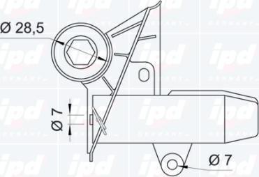 IPD 10-0850 - Демпер (успокоител-ртепт.вибр.), зъбен ремък vvparts.bg