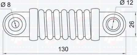 IPD 13-0153 - Демпер (успокоител-трепт.вибр.), пистов ремък vvparts.bg