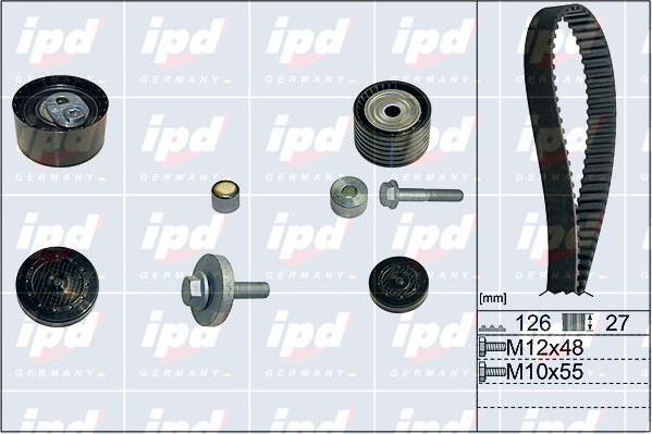 IPD 20-1915 - Комплект ангренажен ремък vvparts.bg