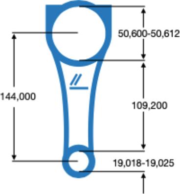 IPSA CO007400 - Мотовилка (биела) vvparts.bg