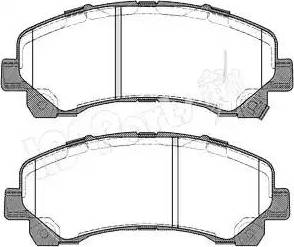 IPS Parts IBD-1905 - Комплект спирачно феродо, дискови спирачки vvparts.bg