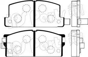 IPS Parts IBD-1900 - Комплект спирачно феродо, дискови спирачки vvparts.bg