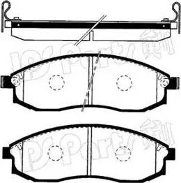 IPS Parts IBD-1582 - Комплект спирачно феродо, дискови спирачки vvparts.bg