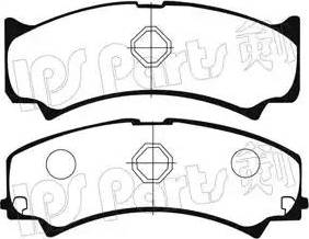 IPS Parts IBD-1697 - Комплект спирачно феродо, дискови спирачки vvparts.bg