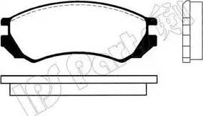 IPS Parts IBD-1010 - Комплект спирачно феродо, дискови спирачки vvparts.bg