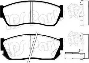 IPS Parts IBD-1805 - Комплект спирачно феродо, дискови спирачки vvparts.bg