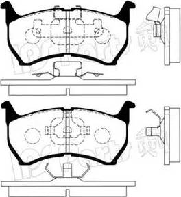 IPS Parts IBD-1301 - Комплект спирачно феродо, дискови спирачки vvparts.bg