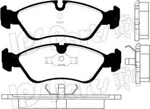 IPS Parts IBD-1376 - Комплект спирачно феродо, дискови спирачки vvparts.bg