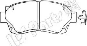 IPS Parts IBD-1265 - Комплект спирачно феродо, дискови спирачки vvparts.bg