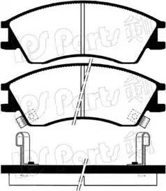 IPS Parts IBD-1710 - Комплект спирачно феродо, дискови спирачки vvparts.bg